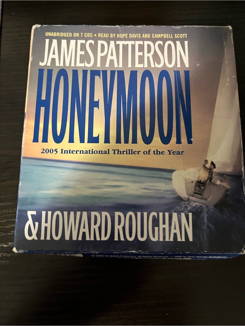 James Patterson "Honeymoon" Audiobook 7-CD Set - Blue Cover